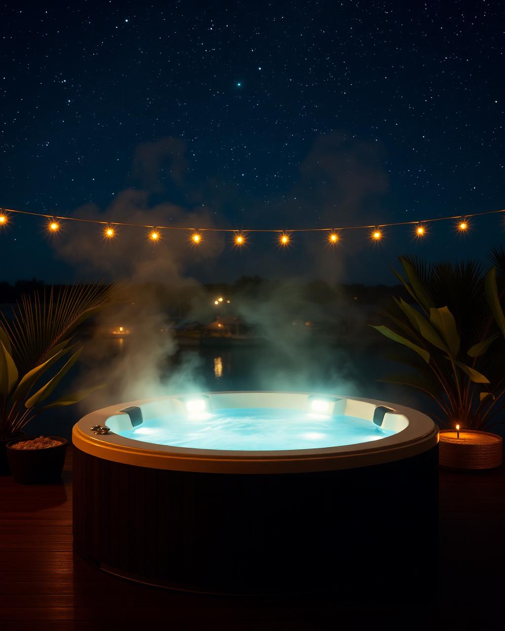 Jacuzzi de nuit